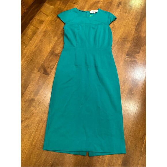 Woman’s Diane von Furstenberg Hadlie sheath dress green size 2 - Picture 2 of 6